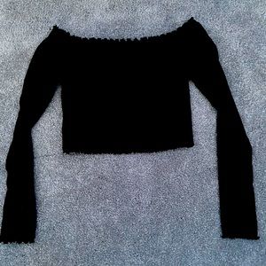 Cropped black long sleeve